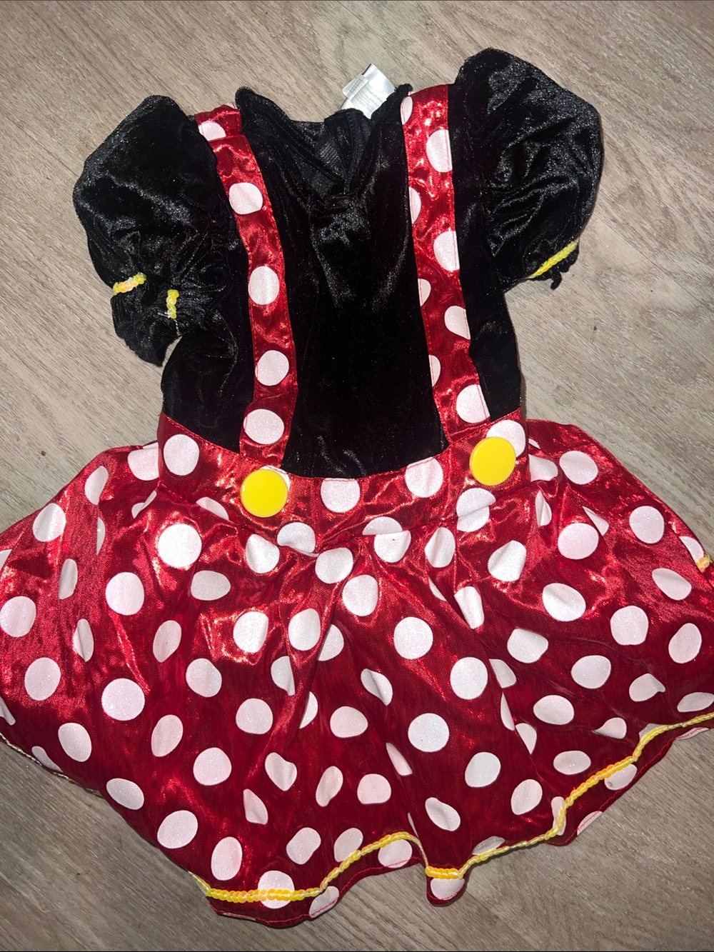 Disney Red and White Polka Dot Character Dress-Up with Black Bodice